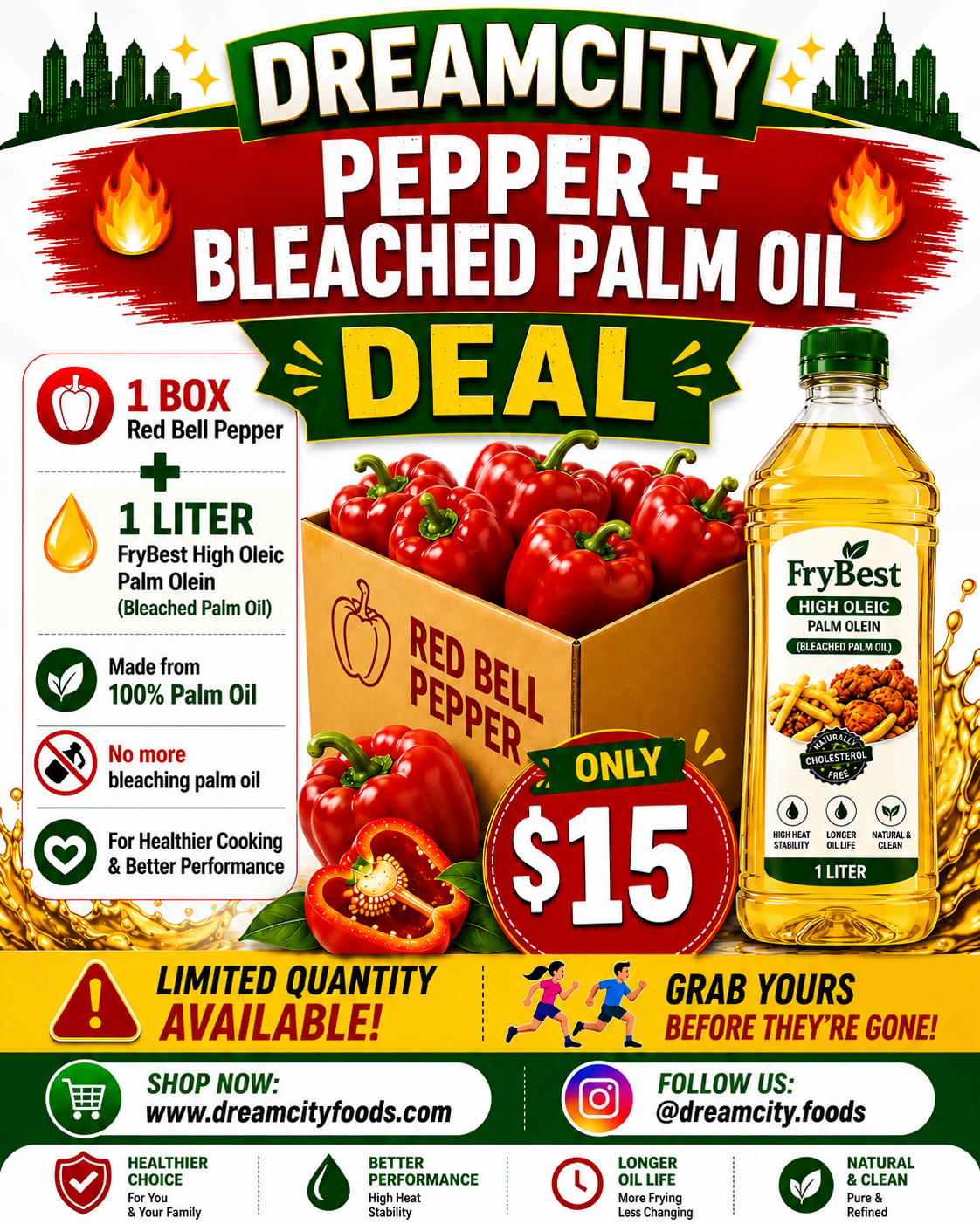 BLEACHED PALM OIL + BELL