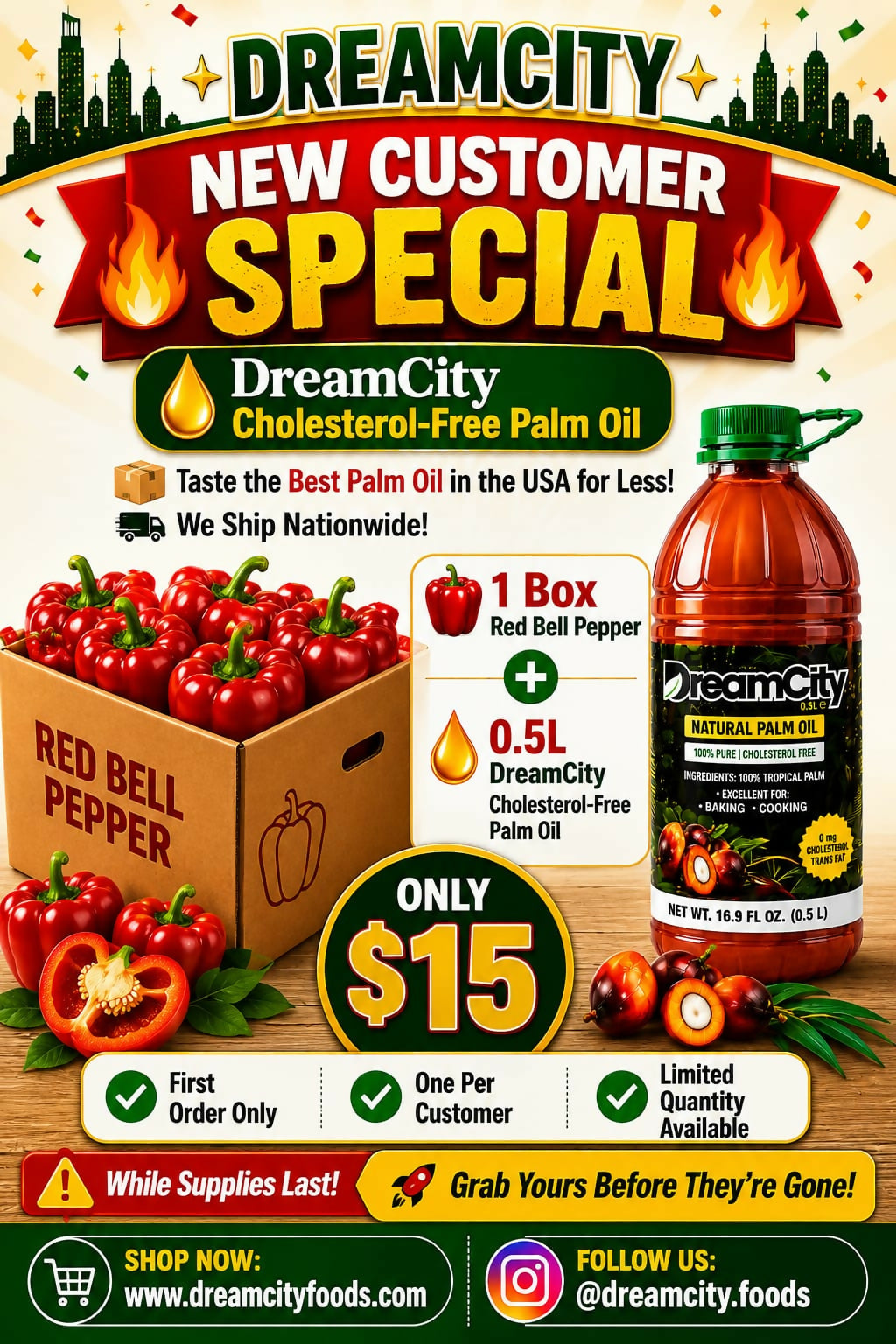 1 Red Bell + 1 Palm Oil