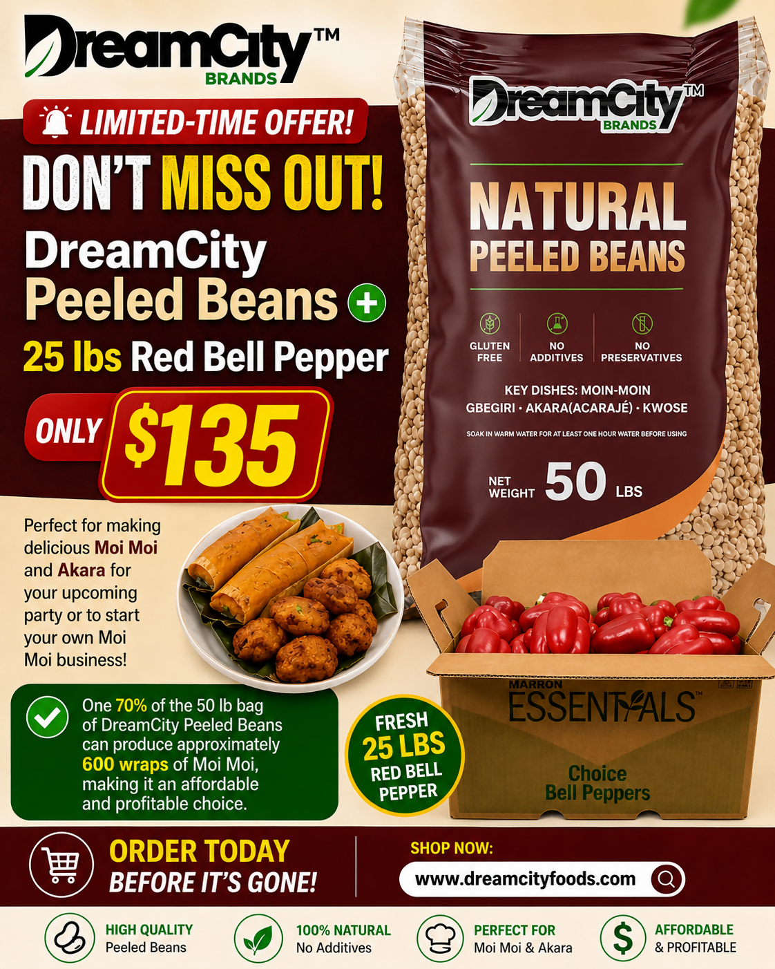 DreamCity Peeled Beans